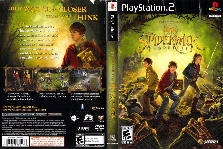 The Spiderwick Chronicles - Playstation 2