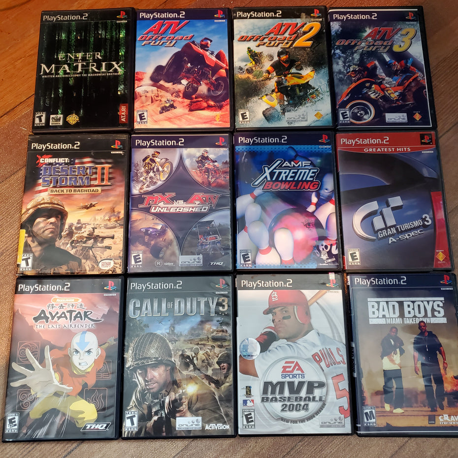 Lot of 12 Sony Playstation 2 Games