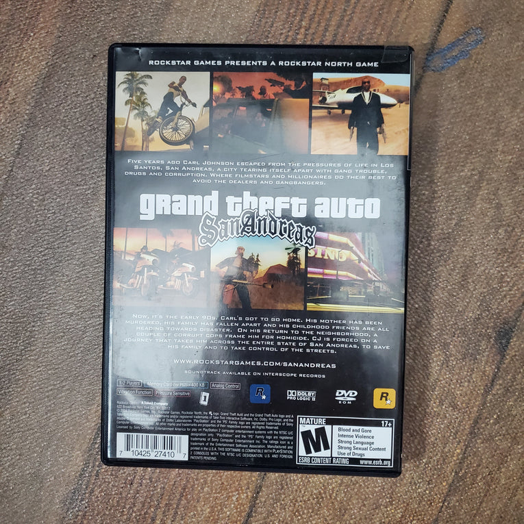 Grand Theft Auto: San Andreas - PS2 (CIB)