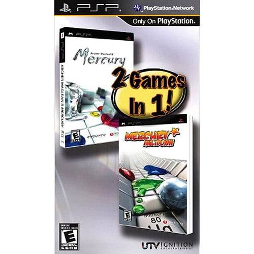 2 Games in 1! Archer Maclean's Mercury / Mercury Meltdown - PSP  (CIB)