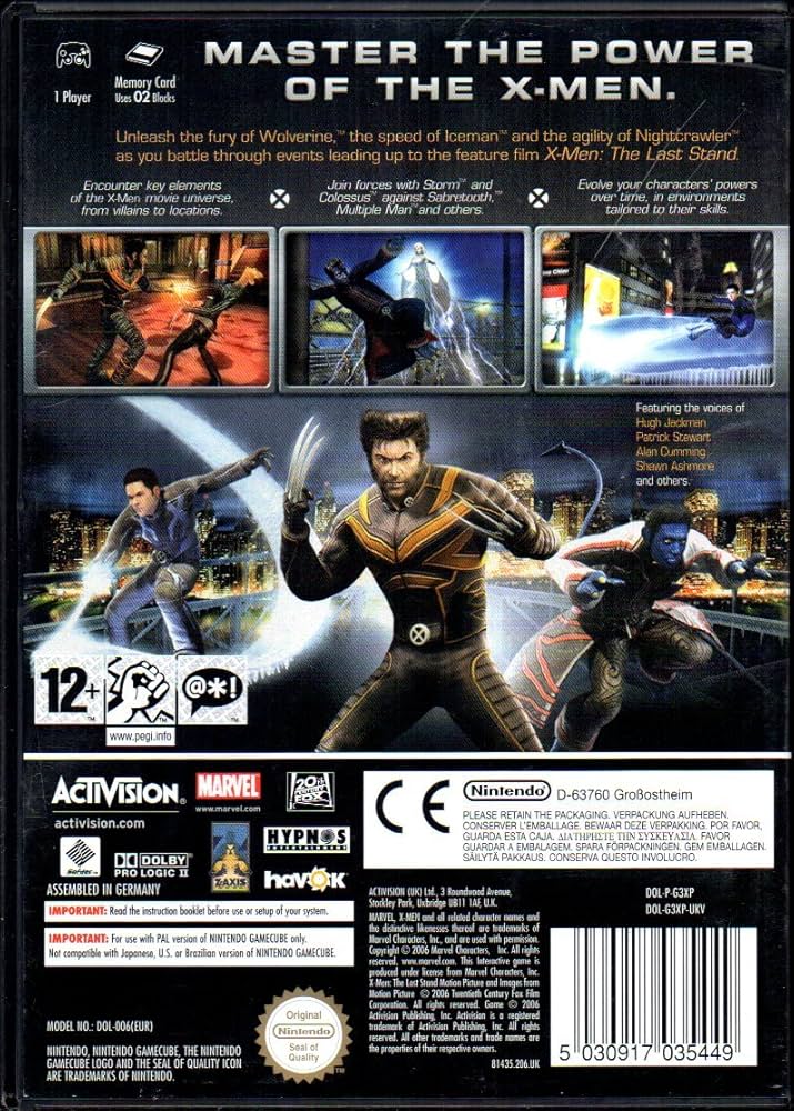 X-Men: The Official Game GameCube Complete