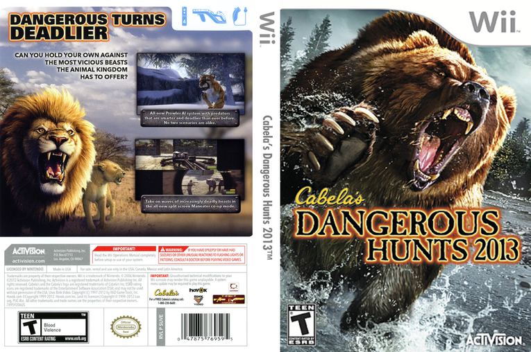 Cabela's Dangerous Hunts 2013 - Wii  (CIB)