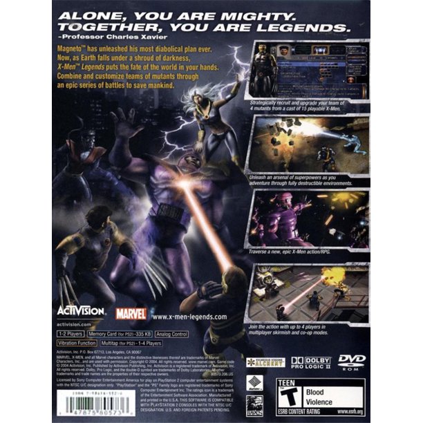 X-Men Legends - PS2  (CIB)