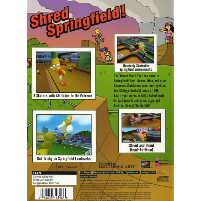 The Simpsons Skateboarding - PS2