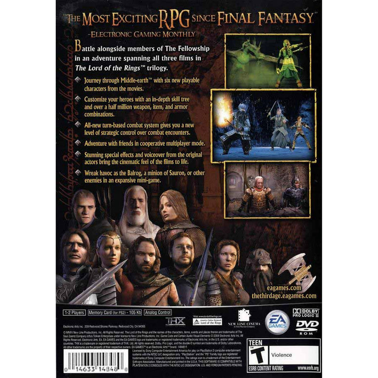 Lord of the Rings: The Third Age - PS2