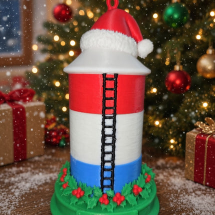 3D PRINTED Water Tower Ornament - WINTHROP