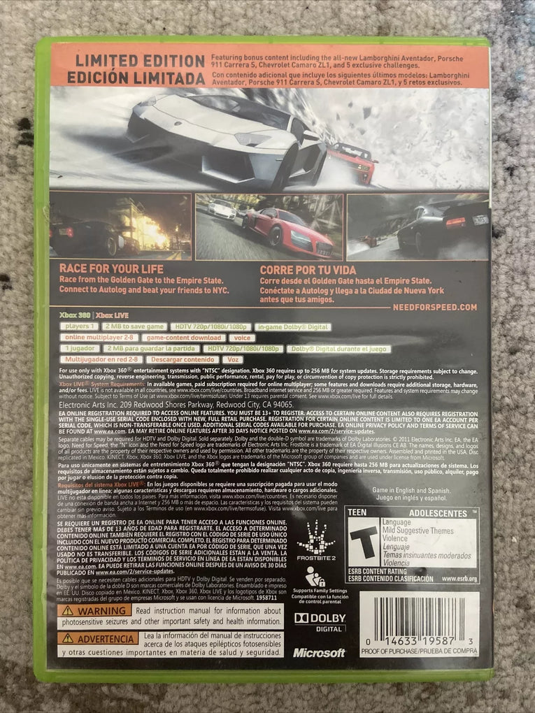 Need for Speed: The Run [Limited Edition] - Xbox 360