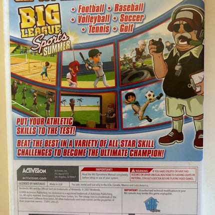 Big League Sports: Summer - Wii