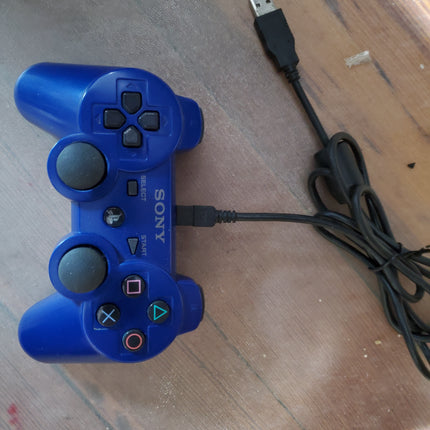 Genuine OEM Sony PlayStation 3 PS3 DualShock Controller Metalic Blue