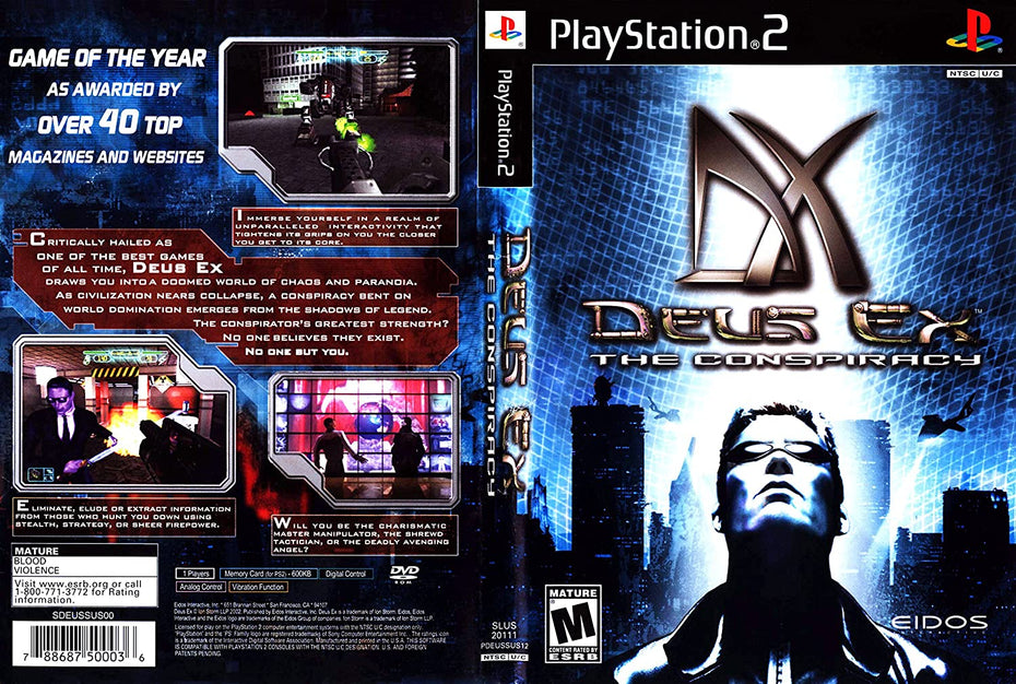 Deus Ex: The Conspiracy - PS2