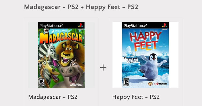 Madagascar - PS2 + Happy Feet - PS2