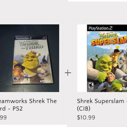 Ultimate Shrek PS2 Game Bundle - 4 Games Pack