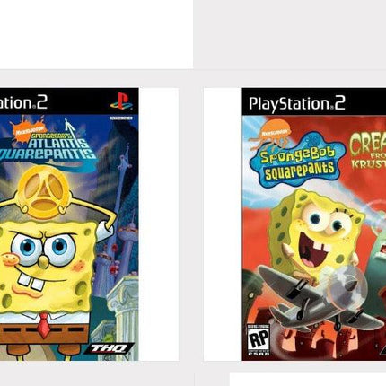 Four SpongeBob PS2 Game Bundle - Aptgamers